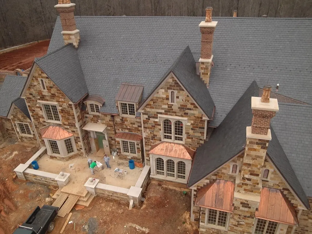 Craftsman Roofing Slate Roof Repair project in Lake Norman of Iredell